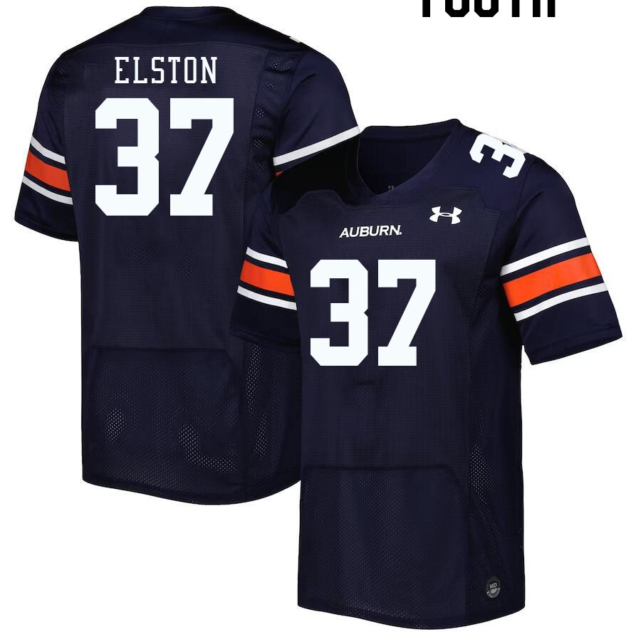 Youth #37 Rod Elston Auburn Tigers College Football Jerseys Stitched-Navy